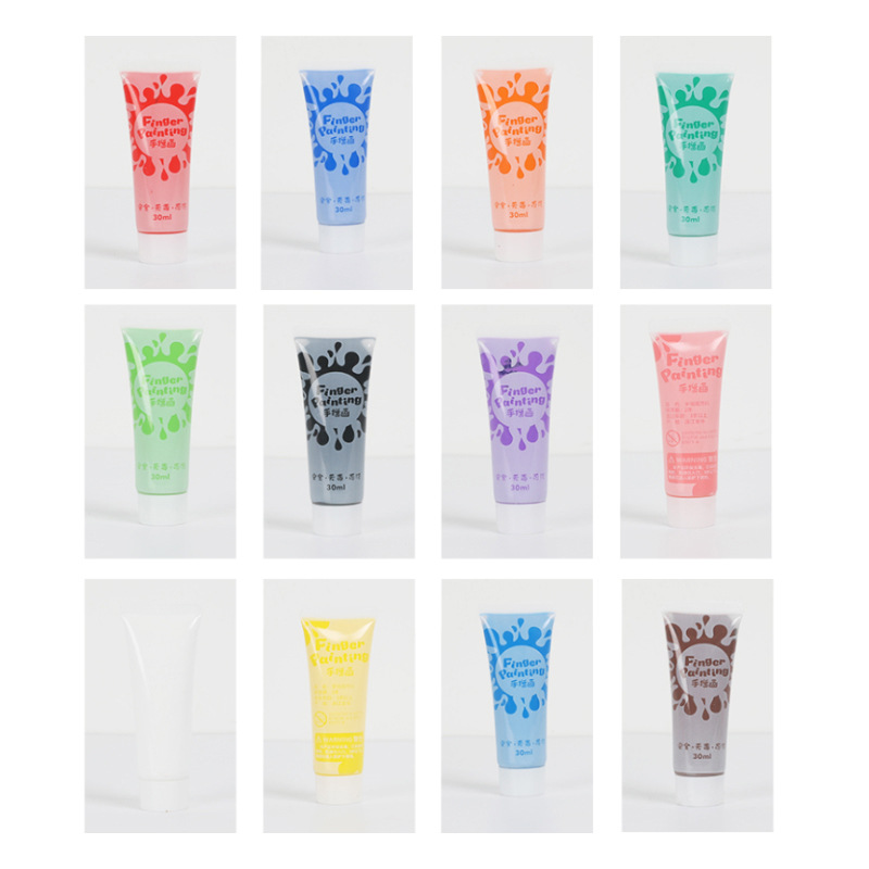 12 Color Finger Paint Children - Gouache Paint Set recension och pris