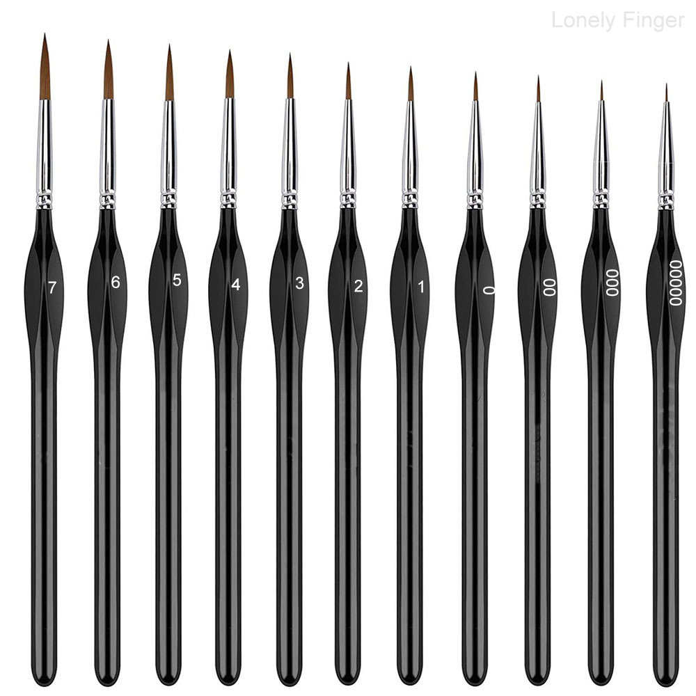 Miniature Dry Paint Brush Set, - Gouache Paint Set recension och pris