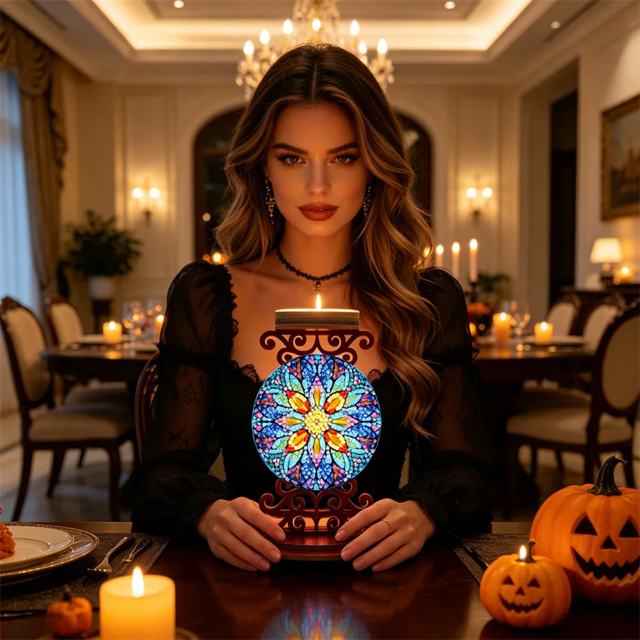 Flower candle holder Halloween - Art Craft Kit recension och pris