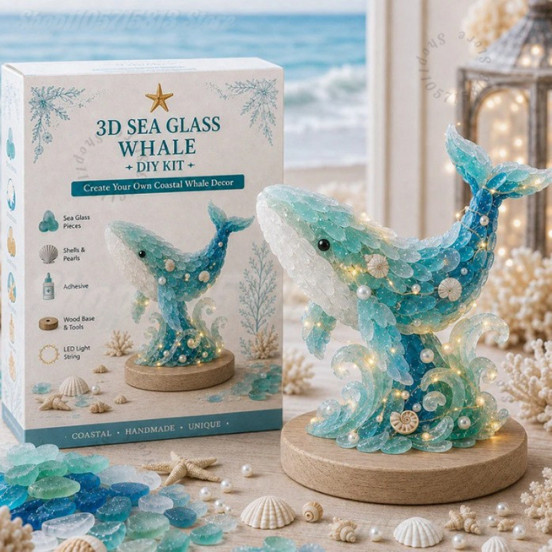 Christmas DIY Sea Glass Craft  - Art Craft Kit recension och pris