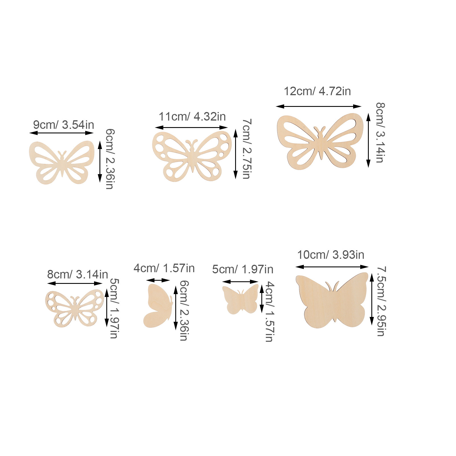 16Pcs Butterfly Wall Art Unfin - Art And Craft For Nursery recension och pris