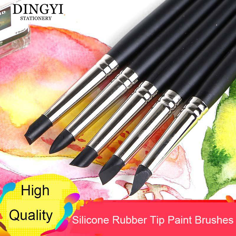5pcs Silicone Rubber Tip Paint - Gouache Paint Set recension och pris