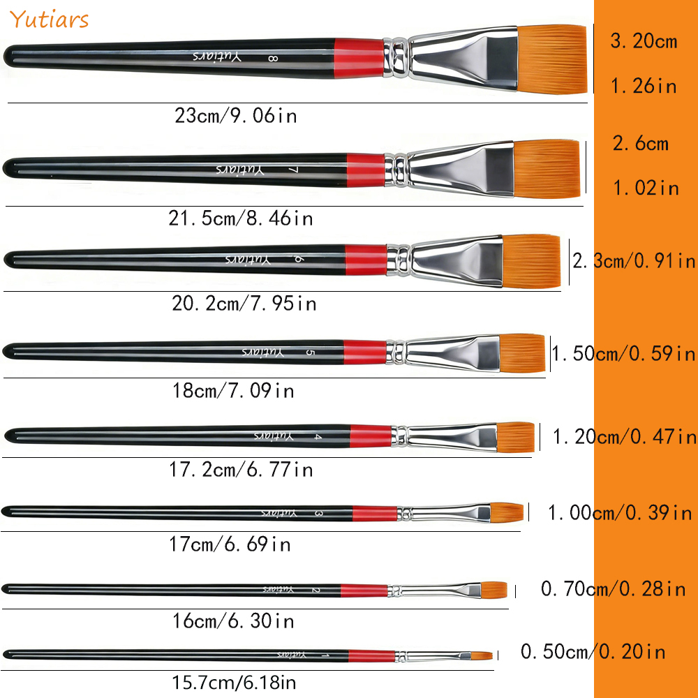 1Pc Artist Flat Paint Brushes  - Gouache Paint Set recension och pris