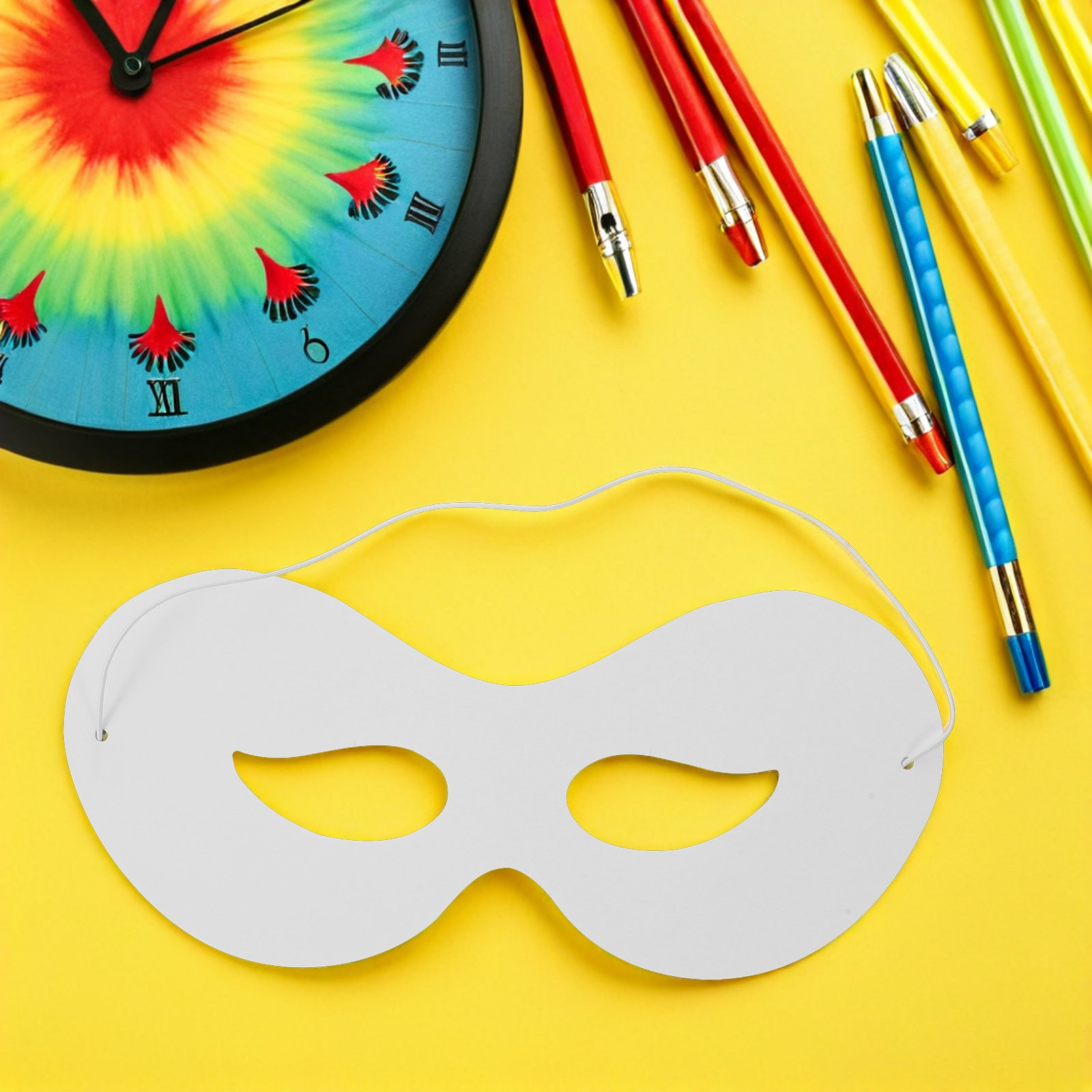 40Pcs Childrens Graffiti Masks - Art Craft With Paper recension och pris